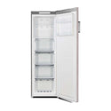 CHiQ 206L Frost Free Upright Freezer Stainless Steel CSF205NSS, Front view with door open