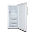 CHiQ 311L Hybrid Fridge Freezer White CSH311NWR, Front view with door open
