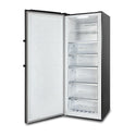 CHiQ 380L Hybrid Fridge Freezer Dark Steel CSH379NBSL2, Front left view with door open