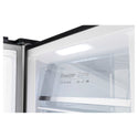CHiQ CSH379NBSL3 380L Black Steel Left Hinge Hybrid Fridge Freezer