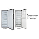 CHiQ CSH379NBSR3 380L Black Steel Right Hinge Hybrid Fridge Freezer