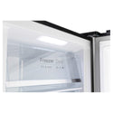 CHiQ CSH379NBSR3 380L Black Steel Right Hinge Hybrid Fridge Freezer