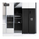 CHiQ CSS617NBD 622L Side By Side Fridge Black