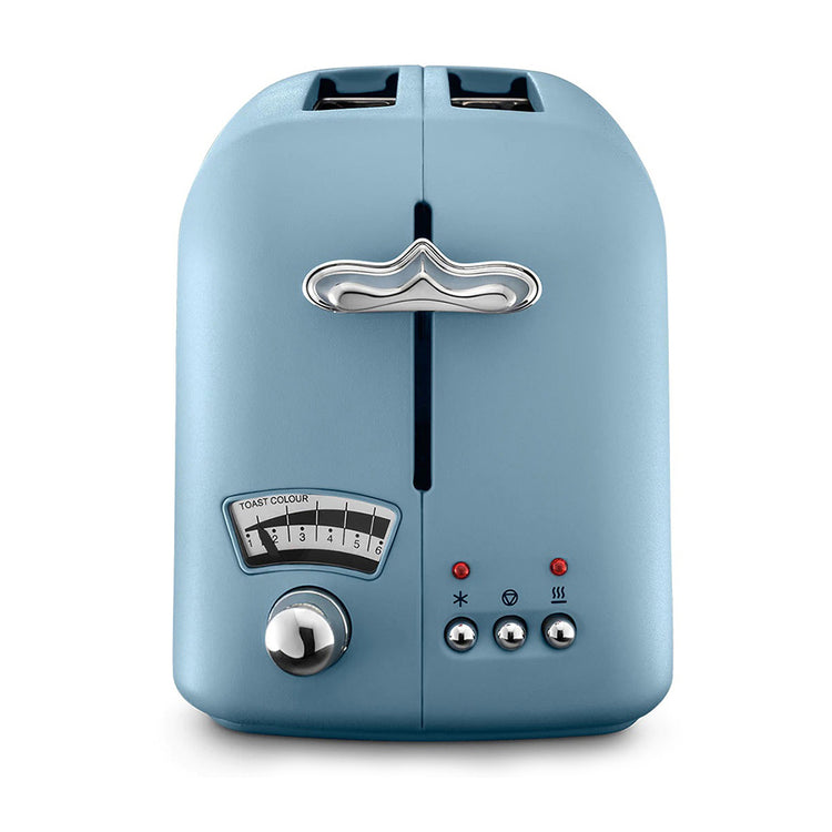 DeLonghi CT02AZ Argento Flora Blue 2-Slice Toaster