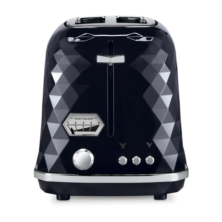 DeLonghi CTJX2003BK Brillante Exclusive 2 Slice Black Toaster