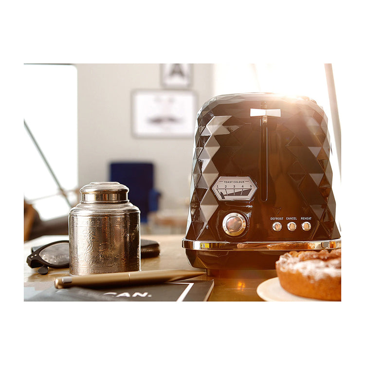 DeLonghi CTJX2003BK Brillante Exclusive 2 Slice Black Toaster