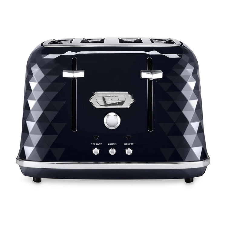 DeLonghi CTJX4003BK Brillante Exclusive 4 Slice Black Toaster