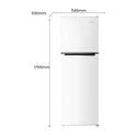 CHiQ 255L Top Mount Fridge White CTM255NW2, Dimensions