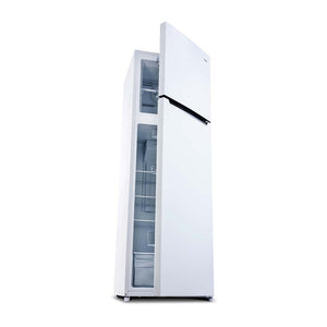 CHiQ 255L Top Mount Fridge CTM255NW, Front right view with half door open