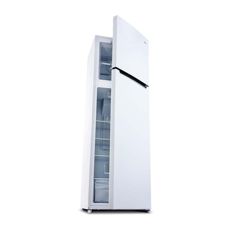 CHiQ 255L Top Mount Fridge CTM255NW, Front right view with half door open