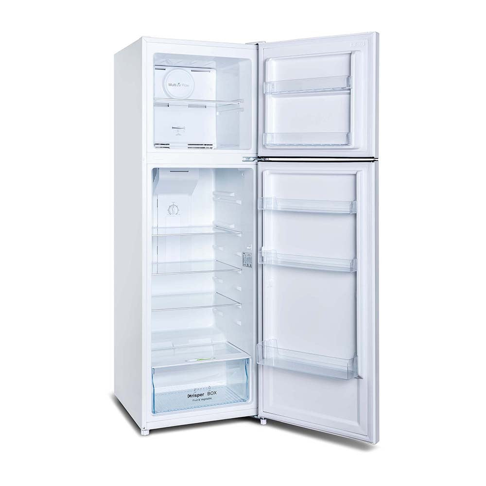 CHiQ 255L Top Mount Fridge CTM255NW, Front right view with doors open