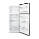 CHiQ 410L Top Mount Fridge Black Steel CTM409NBS, Front view with doors open