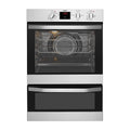 Chef CVE624SA 60cm Electric Built-In Double Oven, Front view