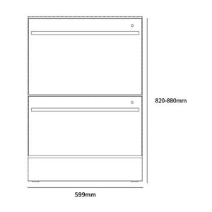 Fisher & Paykel DD60DDFB9 Double DishDrawer Dishwasher, Dimensions