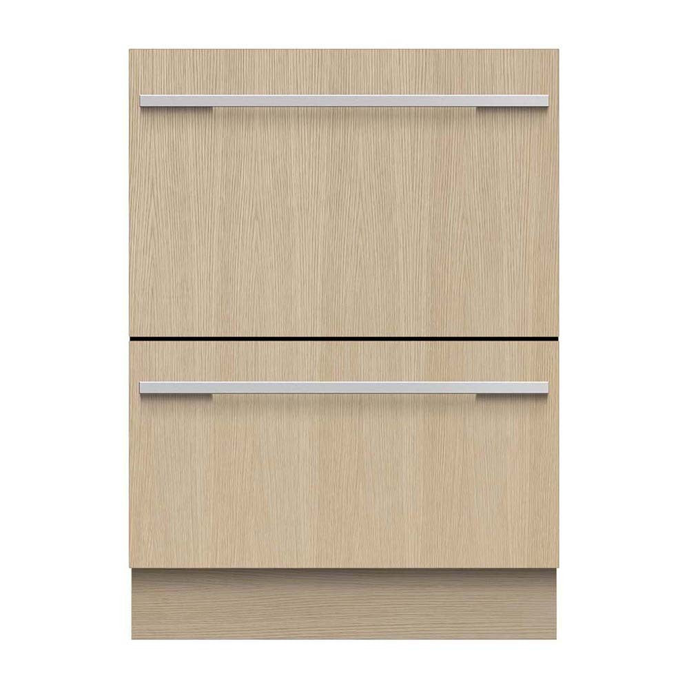 Fisher & Paykel DD60DI9 Integrated Double DishDrawer Dishwasher, Front view
