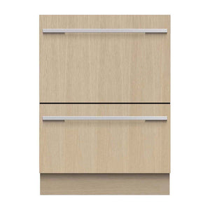 Fisher & Paykel DD60DI9 Integrated Double DishDrawer Dishwasher, Front view