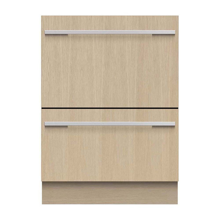 Fisher & Paykel DD60DI9 Integrated Double DishDrawer Dishwasher, Front view