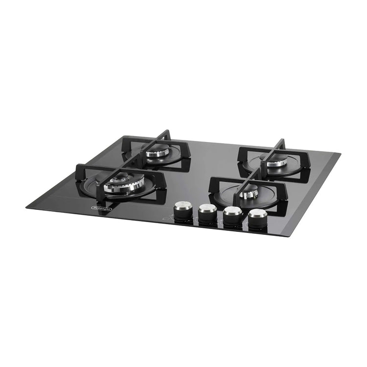 DeLonghi DEGHBG60 Burner Black Glass Gas Cooktop