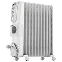 Delonghi DL2401TF Oil Column Heater with Fan, Front left view