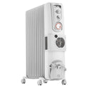 Delonghi DL2401TF Oil Column Heater with Fan, Front right view