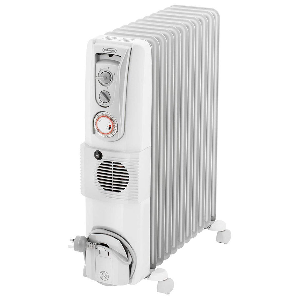 Delonghi DL2401TF Oil Column Heater with Fan, Front top left view