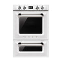 Smeg DOSPA6925B 60cm Victoria Thermoseal Double Oven, White, Front view