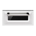Smeg DOSPA6925B 60cm Victoria Thermoseal Double Oven, White, Door handle view