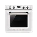 Smeg DOSPA6925B 60cm Victoria Thermoseal Double Oven, White, Front view