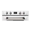 Smeg DOSPA6925B 60cm Victoria Thermoseal Double Oven, White, Control panel view