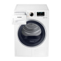 Samsung 8kg Heat Pump Dryer DV80M5010QW, Top front view with drawer