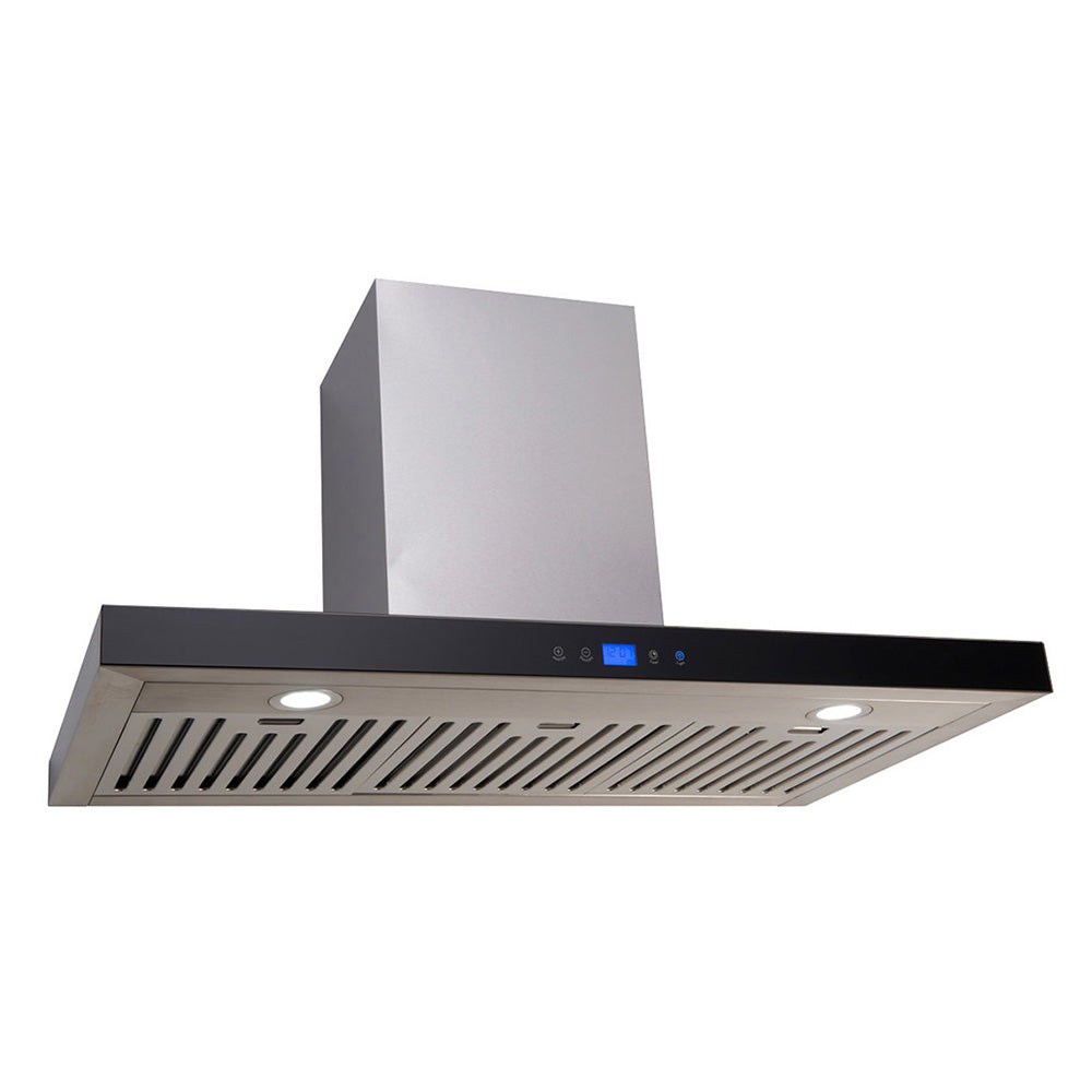 Euro Appliances EA90STRS 90cm Straight Touch Control Canopy Rangehood, Front right view