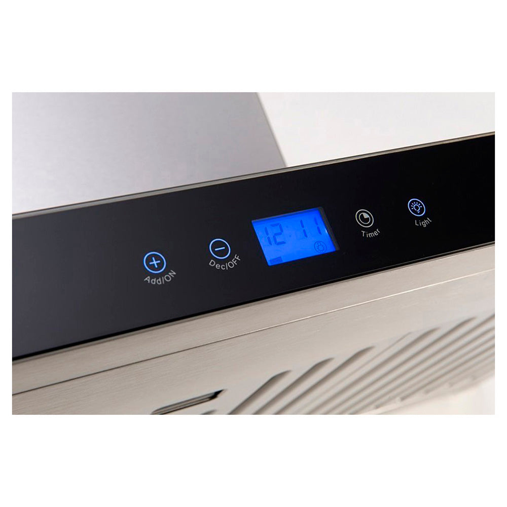 Euro Appliances EA90STRS 90cm Straight Touch Control Canopy Rangehood, Control panel view