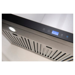 Euro Appliances EA90STRS 90cm Straight Touch Control Canopy Rangehood, Front view