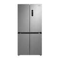 Euromaid EFD474S 474L French Door Fridge Steel, Front view 