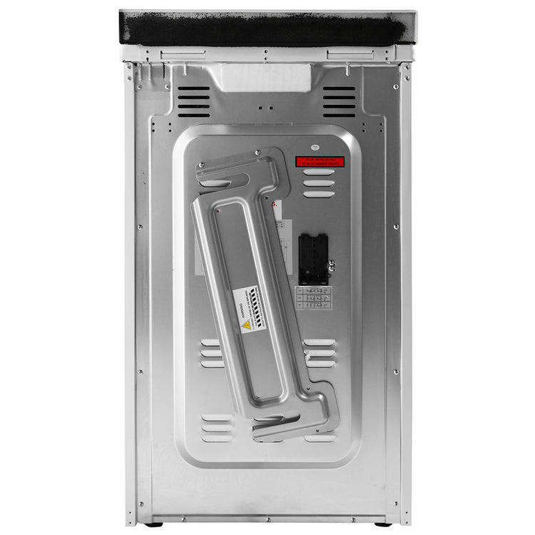 Euromaid EFF54W Electric Single Cavity Oven + Solid Cooktop, Back view