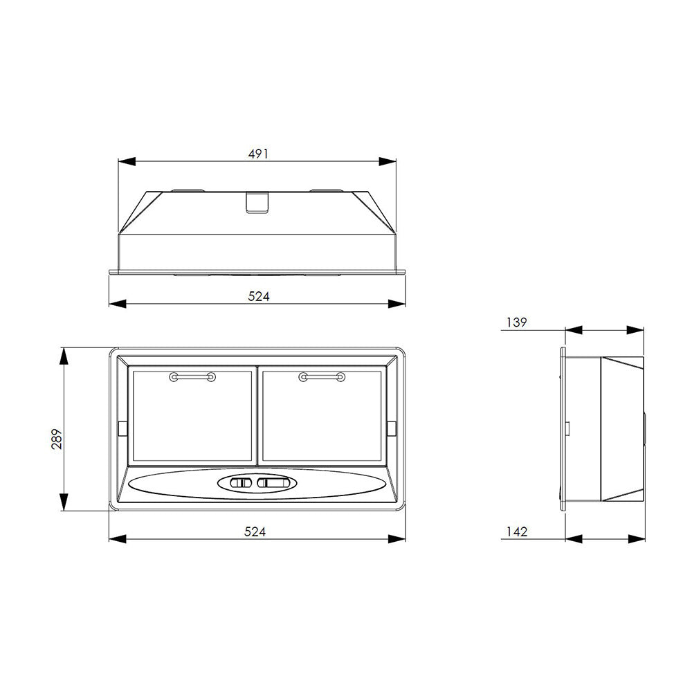 Westinghouse EFG540GA 52cm Grey Under Cupboard Rangehood