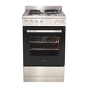 Euromaid EFS54S 540mm Stainless Steel Freestanding Electric Oven Solid Plate Cooktop