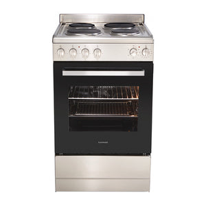 Euromaid EFS54S 540mm Stainless Steel Freestanding Electric Oven Solid Plate Cooktop