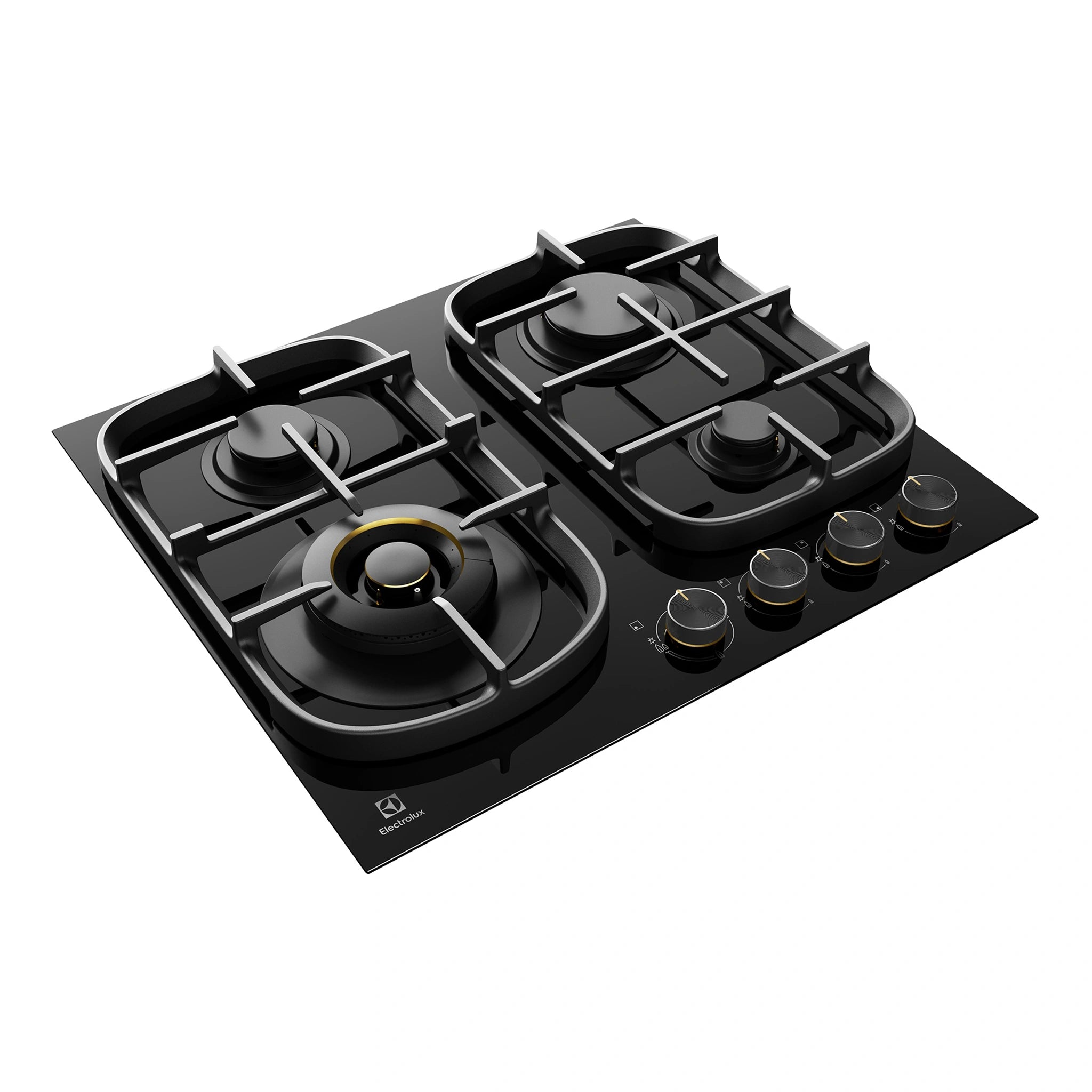 Electrolux 60cm Ultimate Taste 500 4-Burner Gas Cooktop EHG645BE, Angle View