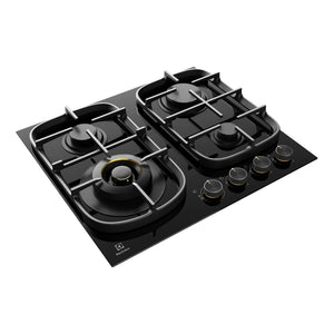 Electrolux 60cm Ultimate Taste 500 4-Burner Gas Cooktop EHG645BE, Angle View