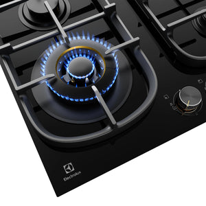 Electrolux 60cm Ultimate Taste 500 4-Burner Gas Cooktop EHG645BE, Detail View