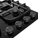 Electrolux 60cm Ultimate Taste 500 4-Burner Gas Cooktop EHG645BE, Detail View