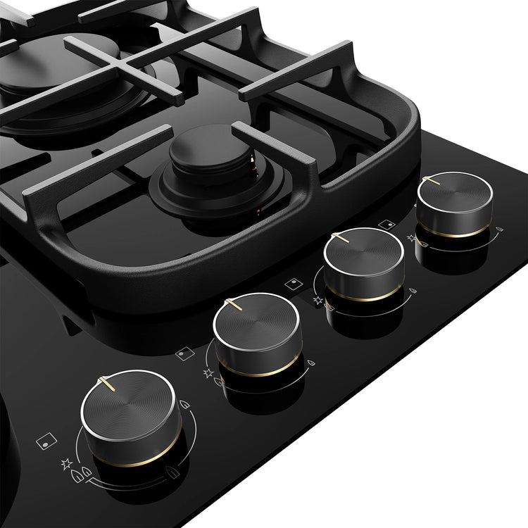 Electrolux 60cm Ultimate Taste 500 4-Burner Gas Cooktop EHG645BE, Detail View