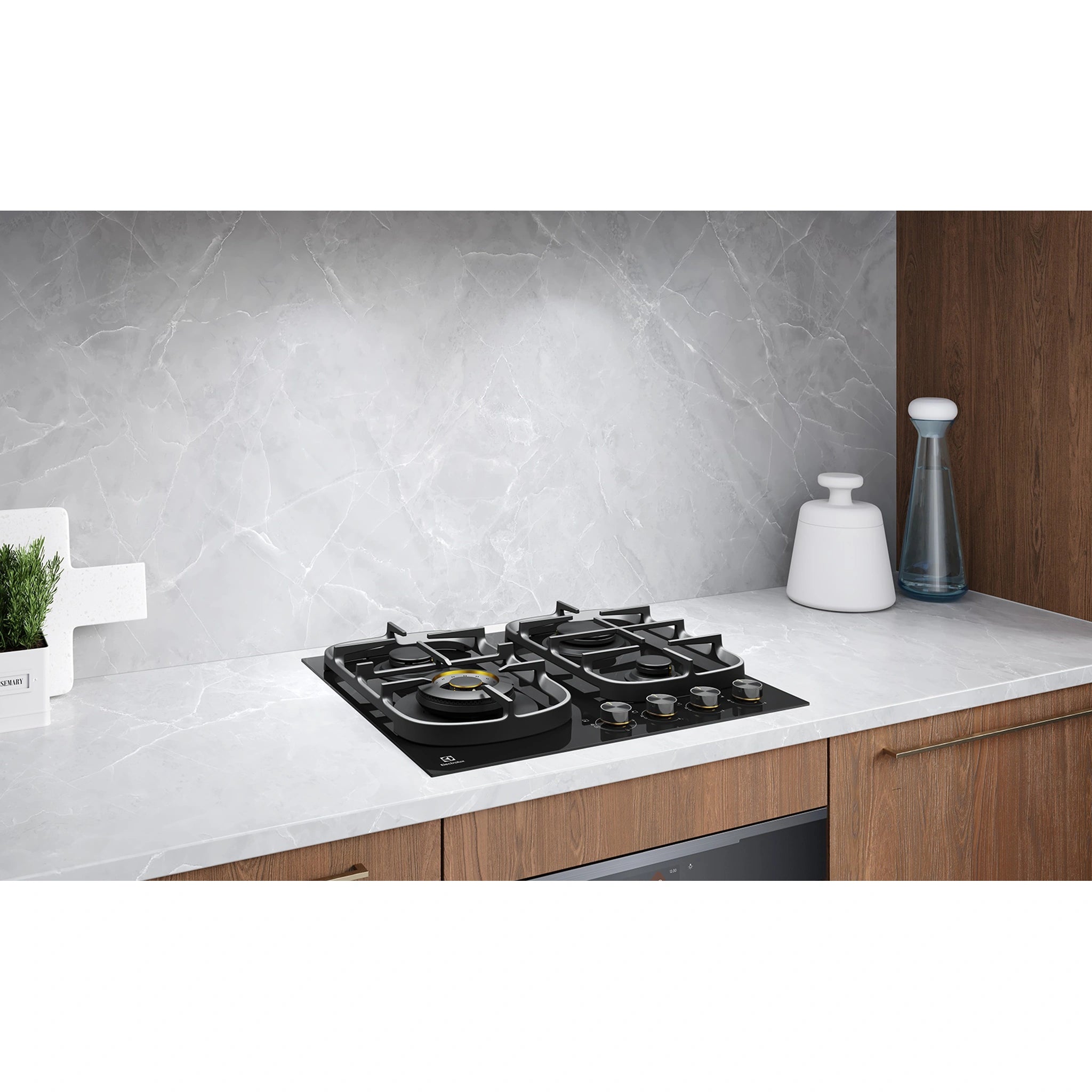 Electrolux 60cm Ultimate Taste 500 4-Burner Gas Cooktop EHG645BE, Lifestyle View