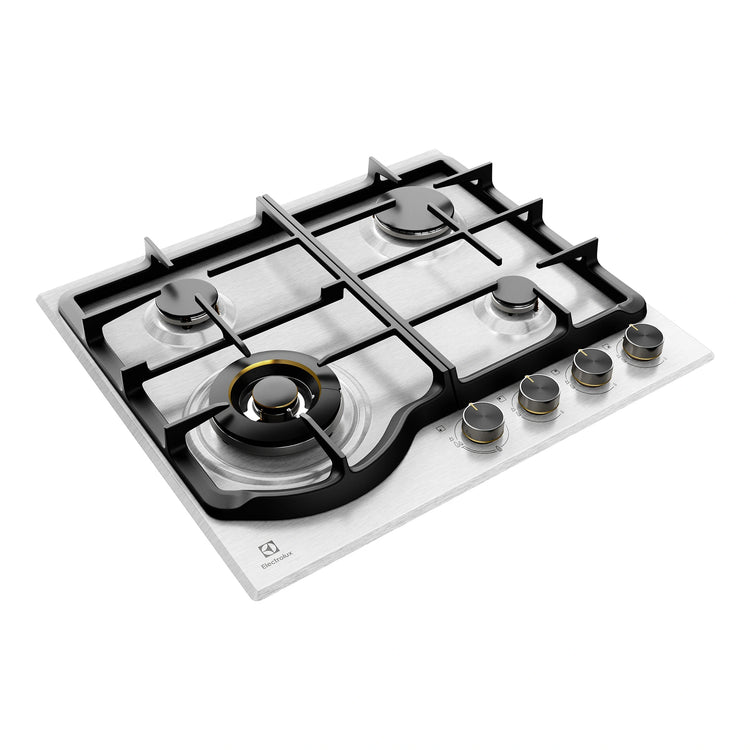 Electrolux 60cm Ultimate Taste 500 4-Burner Gas Cooktop EHG645SE, Angle View