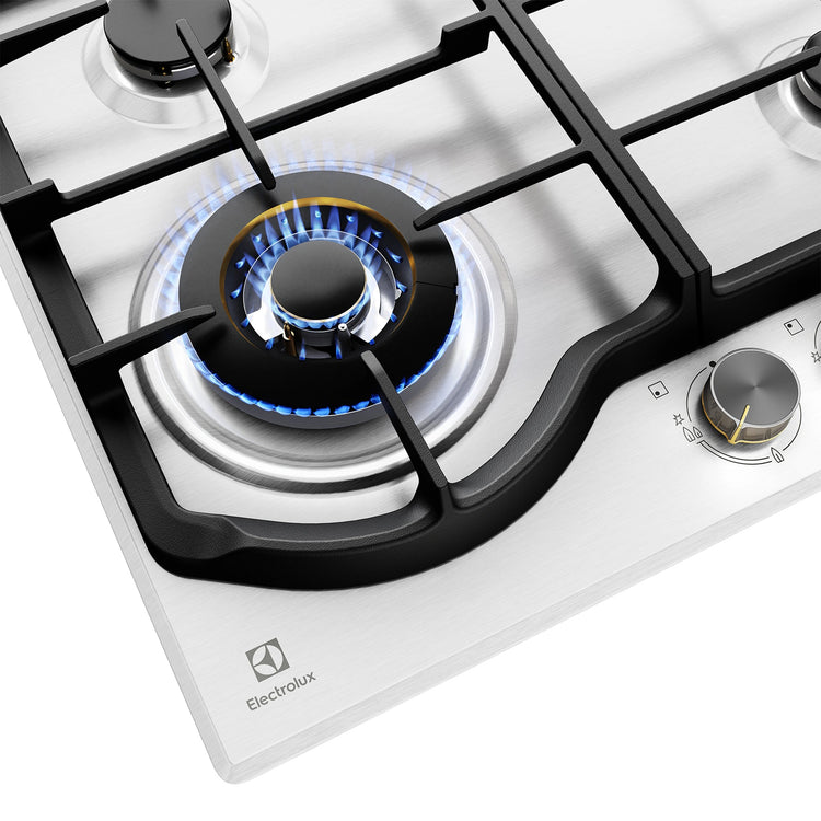 Electrolux 60cm Ultimate Taste 500 4-Burner Gas Cooktop EHG645SE, Detail View