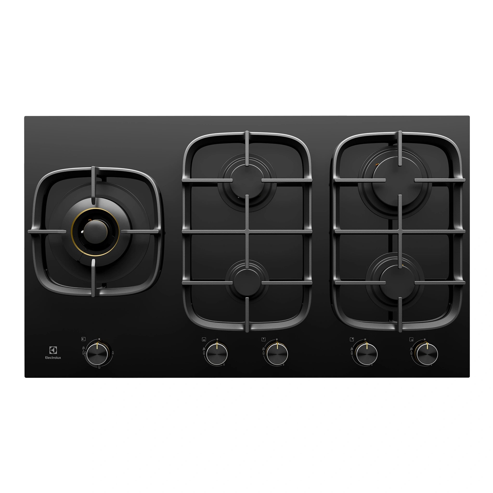 Electrolux 90cm Ultimate Taste 900 5-Burner Gas Cooktop EHG955BE, Front View