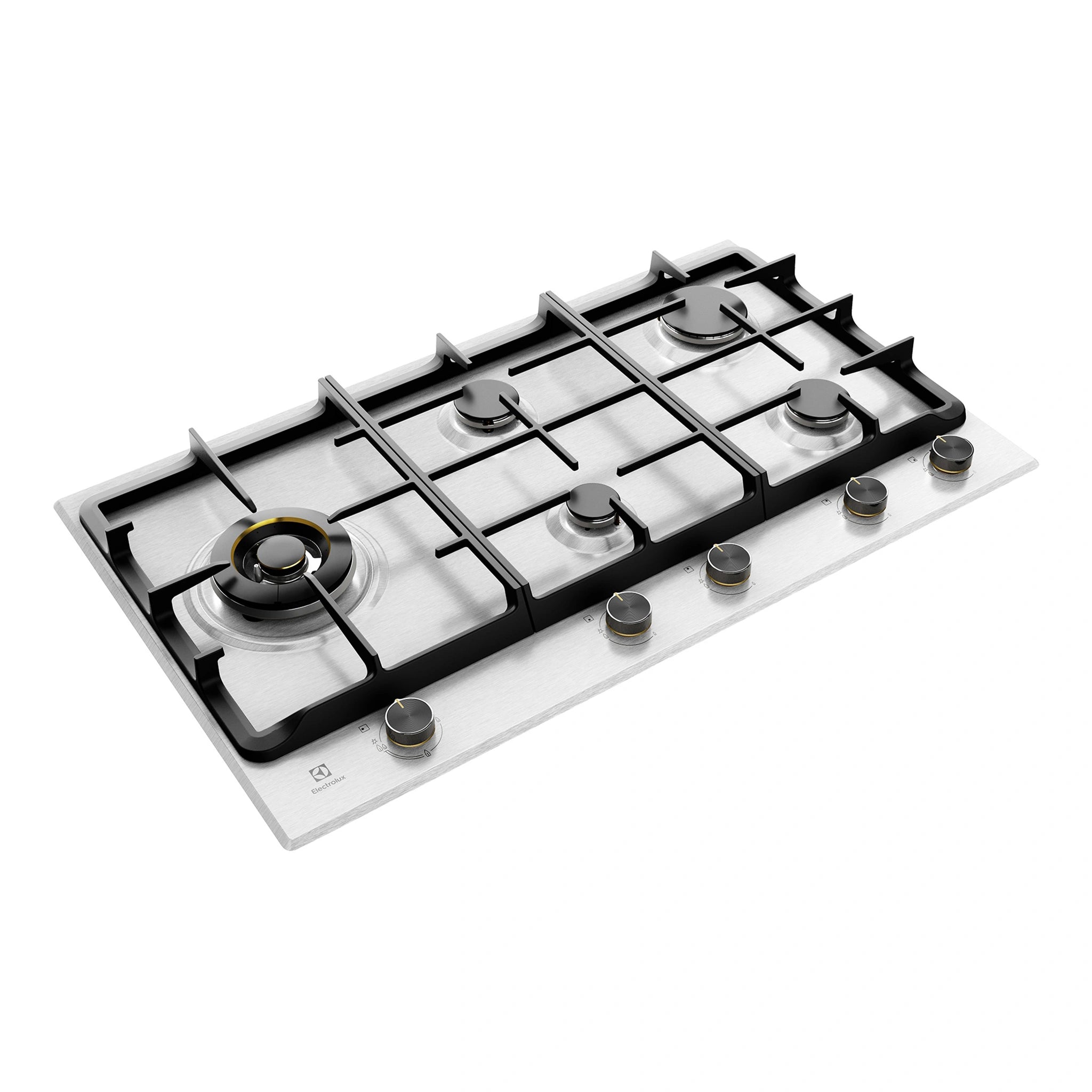 Electrolux 90cm Ultimate Taste 900 5-Burner Gas Cooktop EHG955SE, Angle View