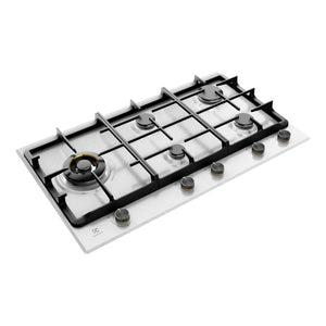 Electrolux 90cm Ultimate Taste 900 5-Burner Gas Cooktop EHG955SE, Angle View