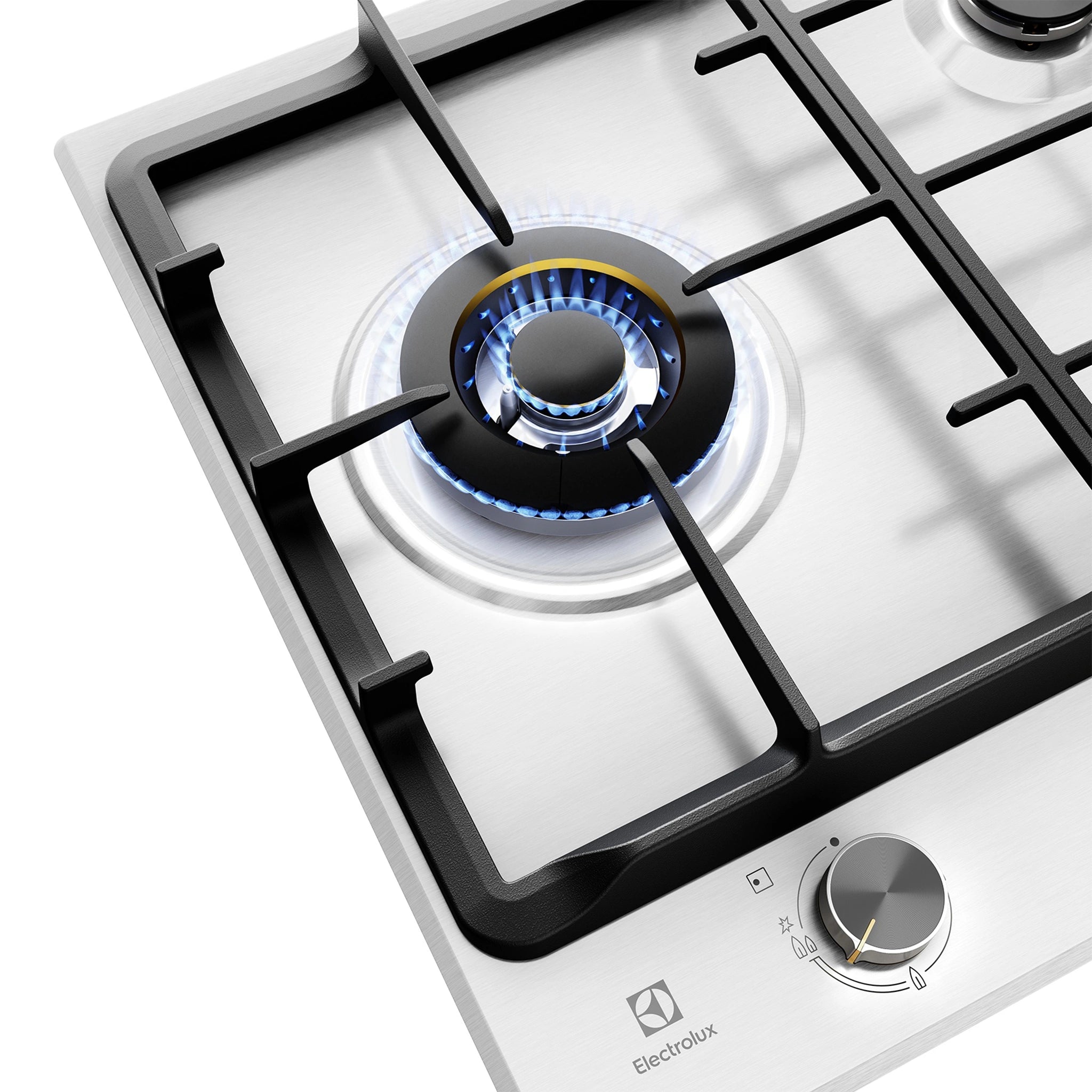 Electrolux 90cm Ultimate Taste 900 5-Burner Gas Cooktop EHG955SE, Detail View